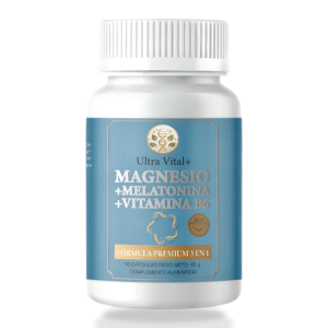 magnesio 3 en 1: bisglicinato + melatonina + b6 | ultra vital+
