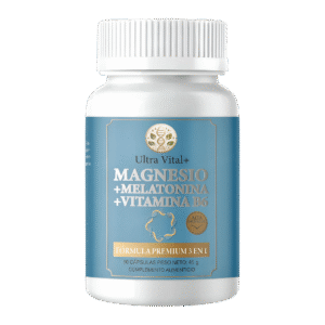 magnesio 3 en 1: bisglicinato + melatonina + b6 | ultra vital+