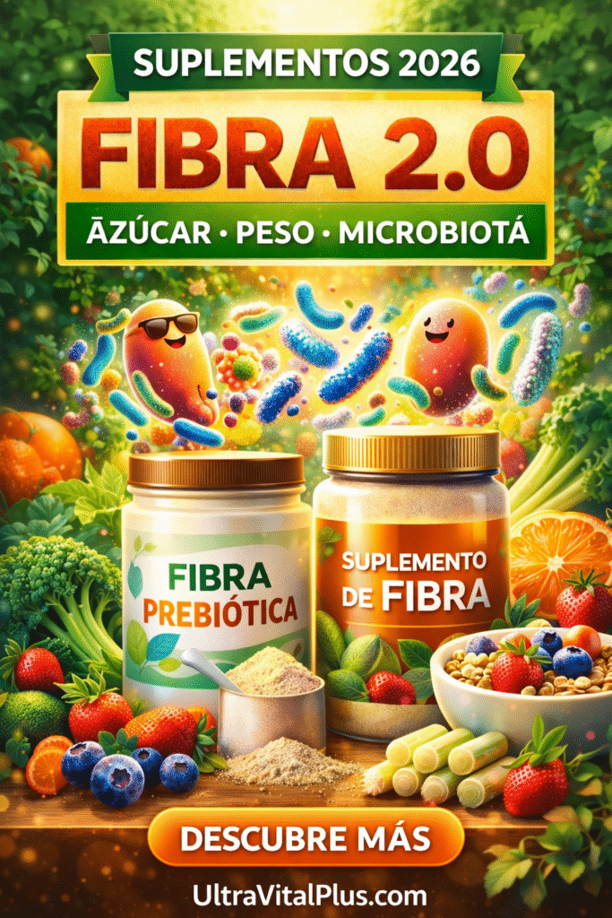 Fibra 2.0: suplementos 2026 para azúcar, peso y microbiot