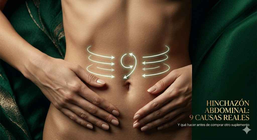 Hinchazón abdominal: 9 causas reales y qué hacer antes de comprar otro suplemento
